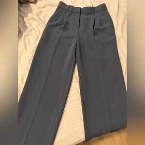 Aritzia navy effortless Wide Leg Pants